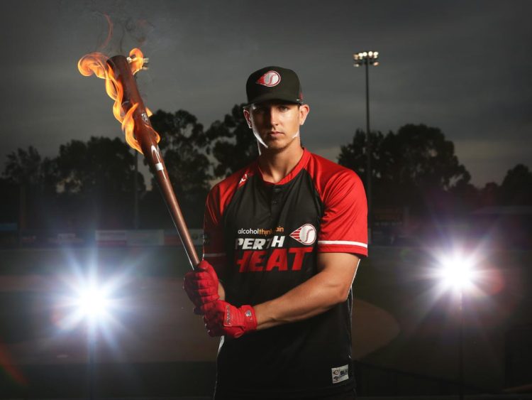 Perth Heat have been on fire this season. They're currently first in the South West division. This Sunday is their last home game of the regular season, with one more away series before the finals. If they finish top of the division, they'll host a home semi final series on the Australia Day weekend. Pictured - Robbie Glendinning is one of a number of players who have been "on fire" with the bat for the Heat. The Wanneroo product is has hit 3 home runs and 12 RBI's in 20 games since returning from the States mid season.
Photo by Daniel Wilkins